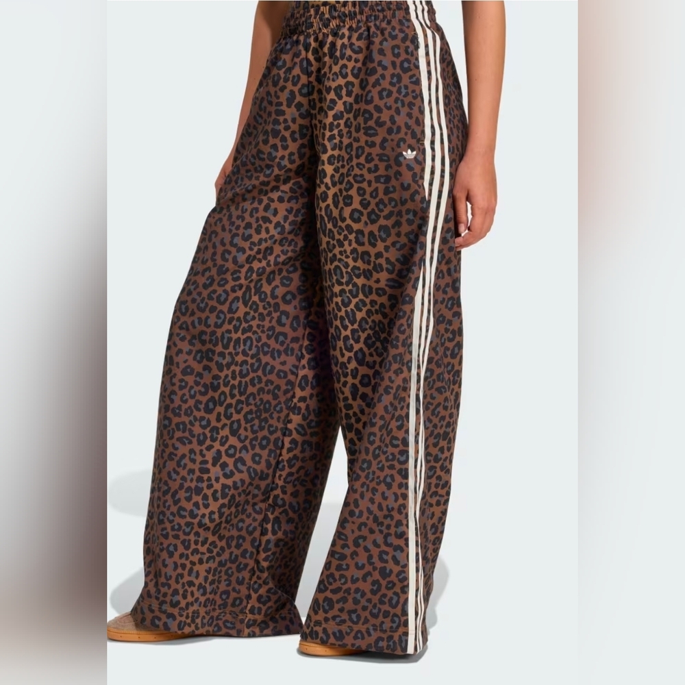 adidas Originals Brown Leopard Print Track Pants